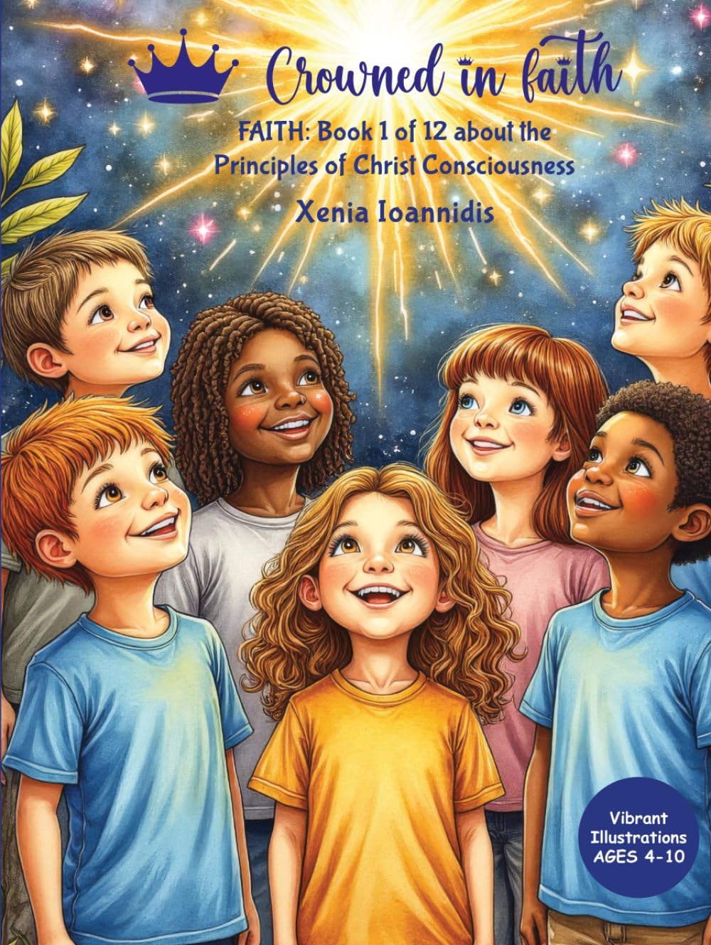 Crowned in faith: FAITH: Book 1 of 12 about the Principles of Christ Consciousness with Vibrant Illustrations (Crowned in Faith Series - 12 Books, 12 Coloring Questbooks and One 12 upbeat Song Album)