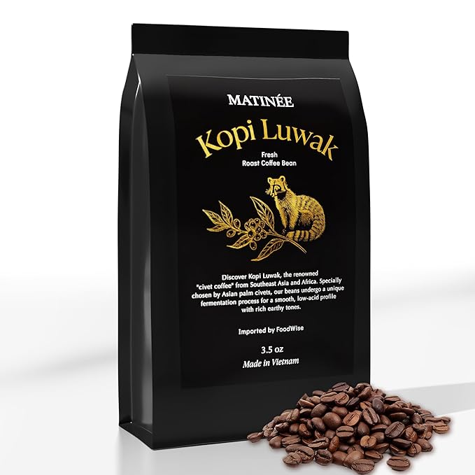 Café en Grano MATINÉE Wild Kopi Luwak Tostado Medio 250g miniatura 9
