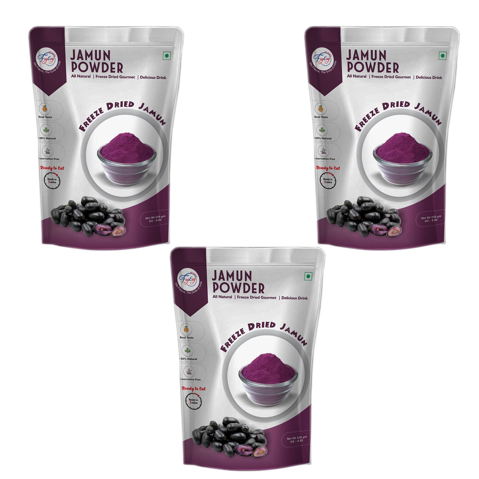 Buy FZYEZY Freeze Dried Black Jamun Powder for Kids and AdultsCamping