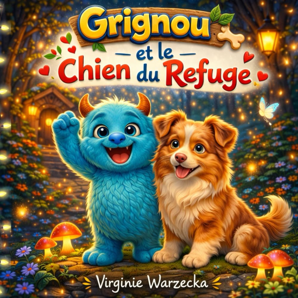 Grignou et le chien du refuge: Une histoire tendre sur l’adoption d’un chien, l’amitié et le respect des animaux (Les aventures de Grignou)