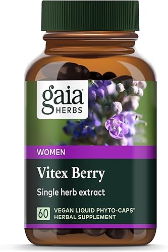 Cápsulas Vitex Berry de Gaia Herbs, 751063144308, paquete de de 1, 1, 1