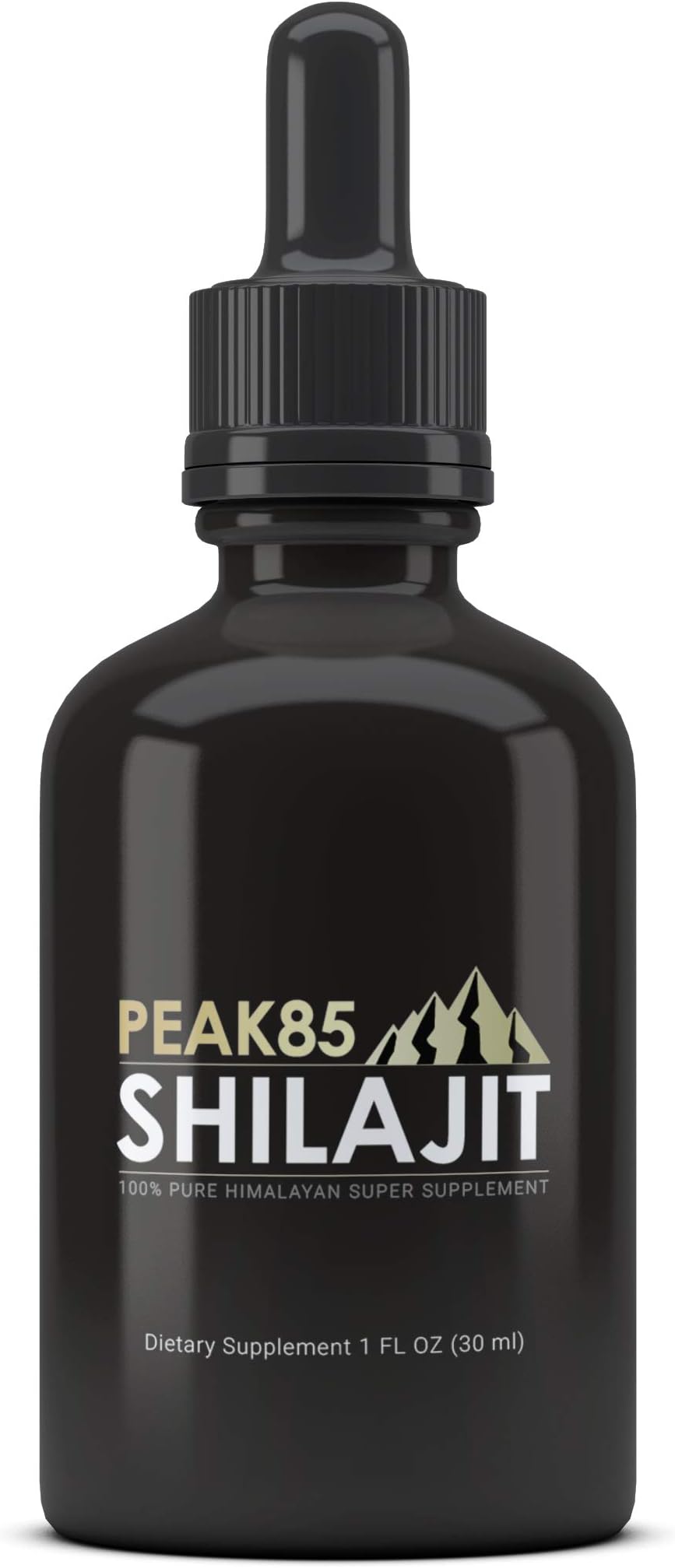 Shilajit - Liquid Dropper | 1 Month Supply | Gold-Grade, Lab-Tested, 55% Natural Fulvic Acid -