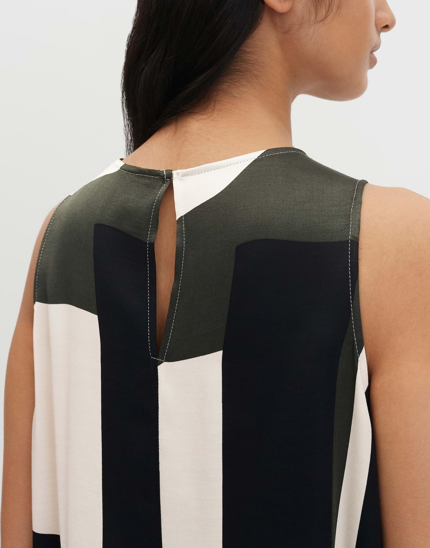someday Damen Midikleid | Sommerliches Trägerkleid mit abstraktem Druck