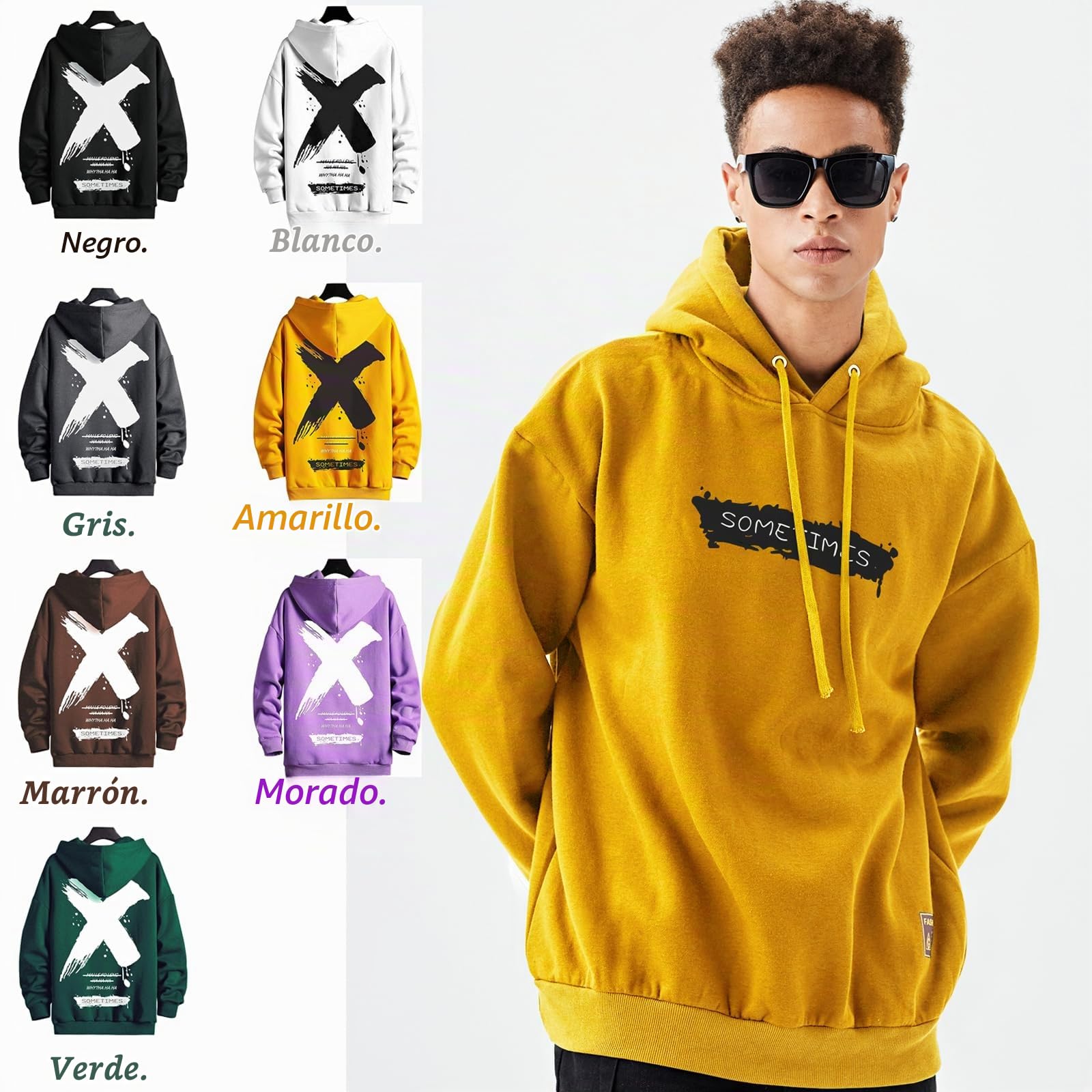 Moshtashio Sudaderas Hombres con Capucha Ropa Deportiva Dibujos Hoodie | Men Hip Hop Sweatshirt Manga Larga Casual Moda Unisex Pullover Para Jovenes Chica Invierno