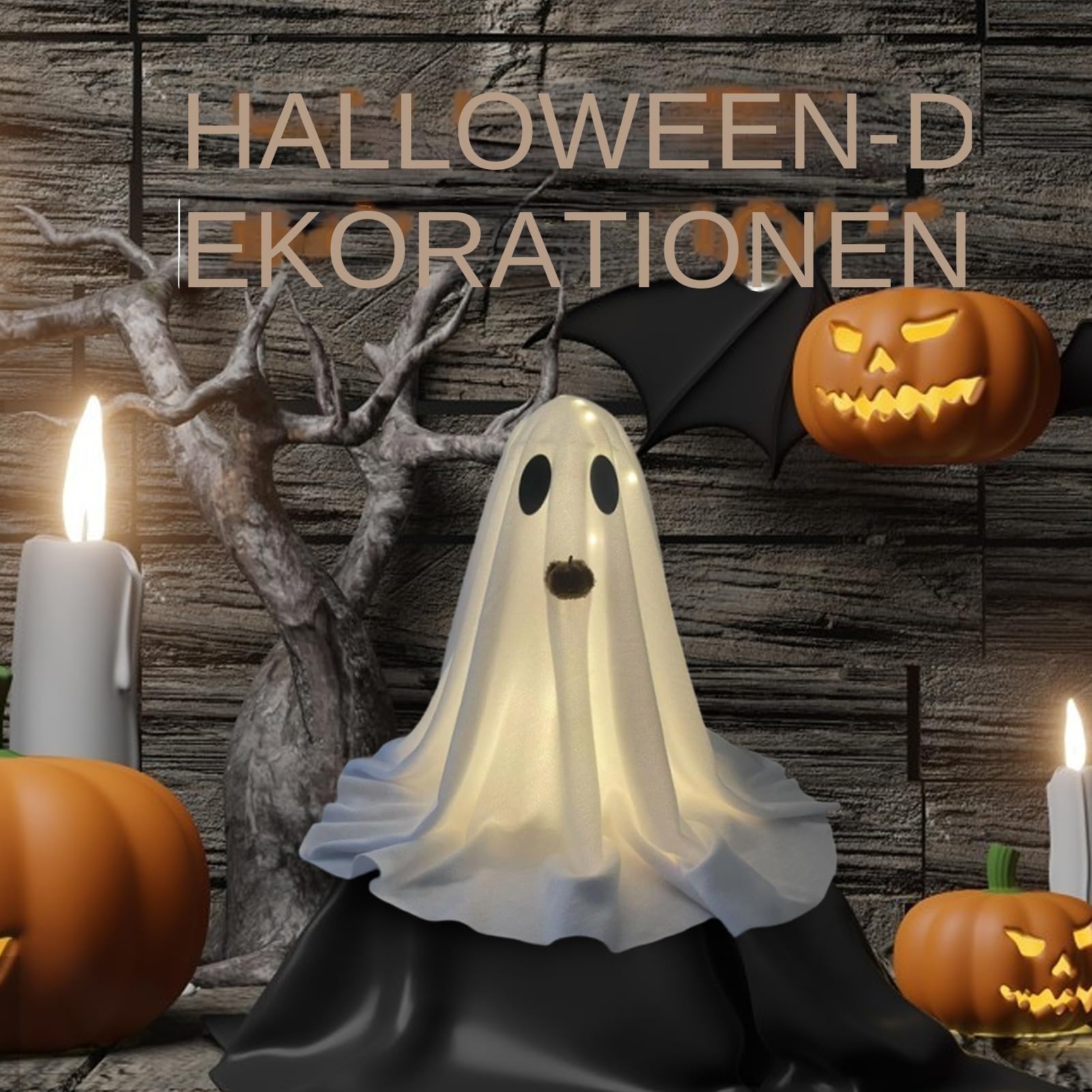 Urocza biżuteria na Halloween, z wbudowanym oświetleniem LED
