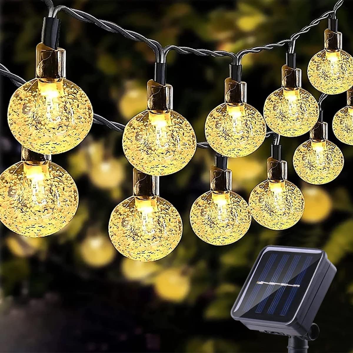 Solar Lichterkette 11m Mit 60 LEDs – 8 Modi, IP65 Wasserfest Für Garten & Balkon