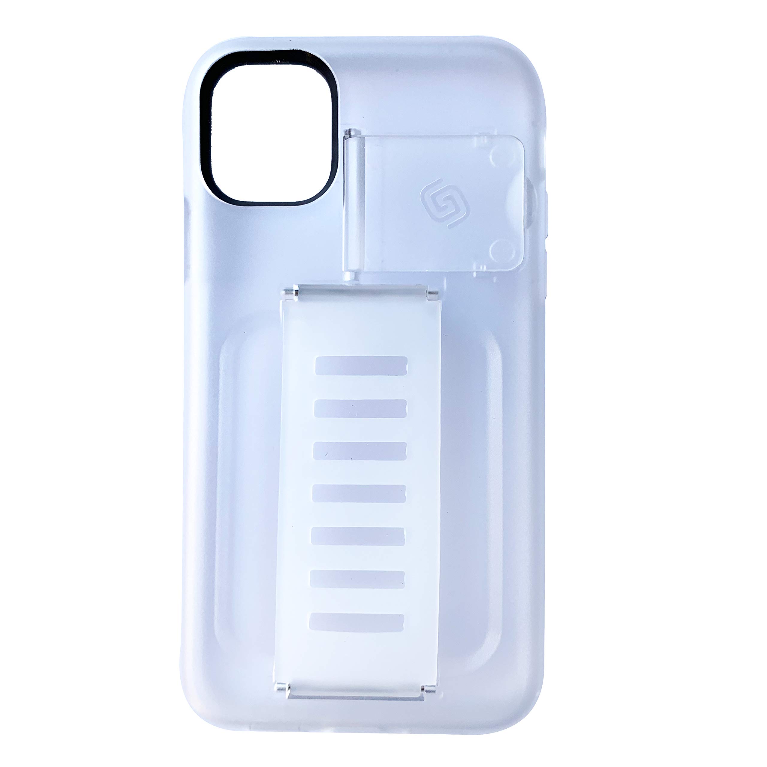 Grip2üEWORLD® Phone Case GettaGrip [Boost with Kickstand] Enhanced Protection Grip CASE [Clear] Slim Protection Cover with Grip and Kick Stand for APPLE (iPhone 11 MAX, Crystal)