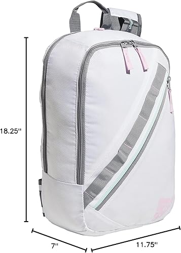 Miniatura 8 de adidas Mochila Prime Sling unisex para adultos, BlancoGrisOrquídea Fusión Púrpura, Prime Sling - Mochila cruzada de una sola correa