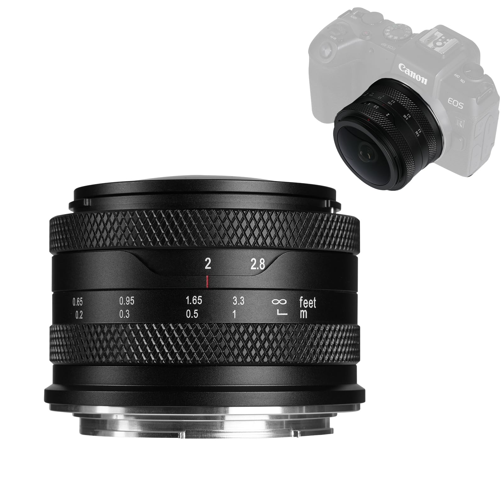 AstrHori 6.5mm F2.0 Camera Lens 192°Ultra-Wide Angle of View Fish Eye Lens 20cm Close-up Distance 192°Circular Angle F2 Large-Aperture Camera Can be