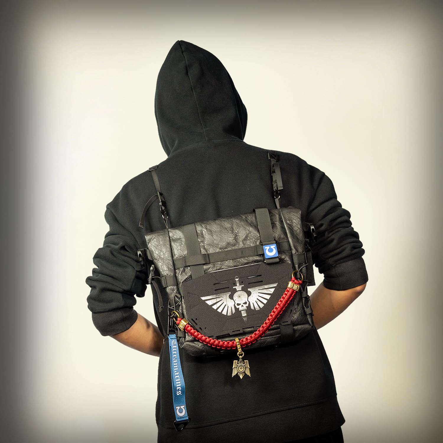Starforged Warhammer 40K Space Marins Astartes Fahrrad-Reisetasche Herren Mode Accessoires, Alles Set, 230 * 250 * 110mm, Reiserucksäcke