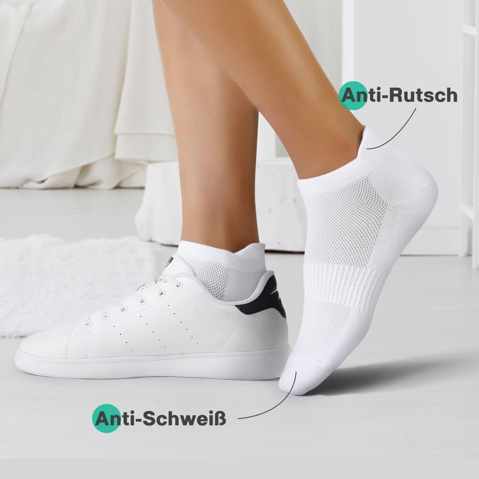 YouShow 10 Pares Calcetines Tobilleros Hombre Mujer Calcetines Deporte Calcetines Hombres Algodón Running