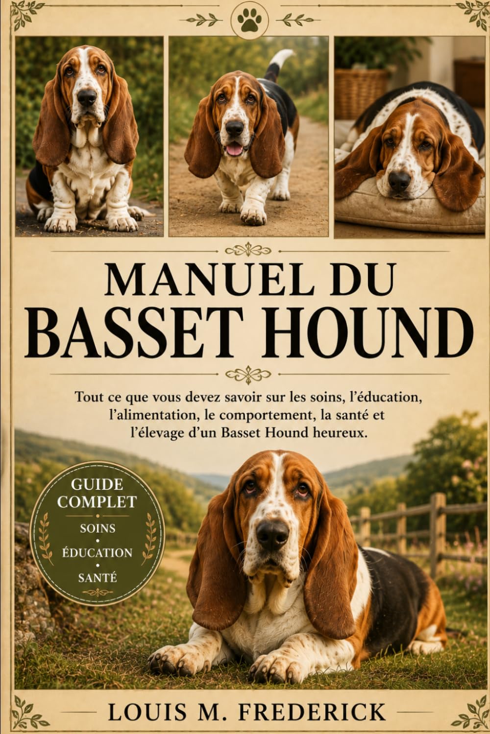 MANUEL DU BASSET HOUND: Tout ce que vous devez savoir sur les soins, l'éducation, l'alimentation, le comportement, la santé et l'élevage d'un Basset Hound heureux.