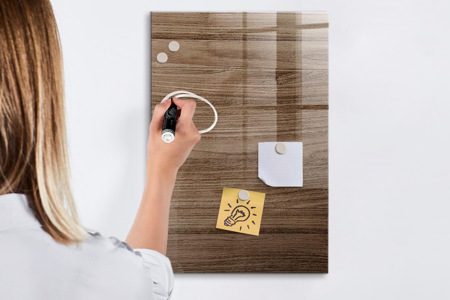 Pizarra para notas e ideas 70x100 cm | Madera nueva