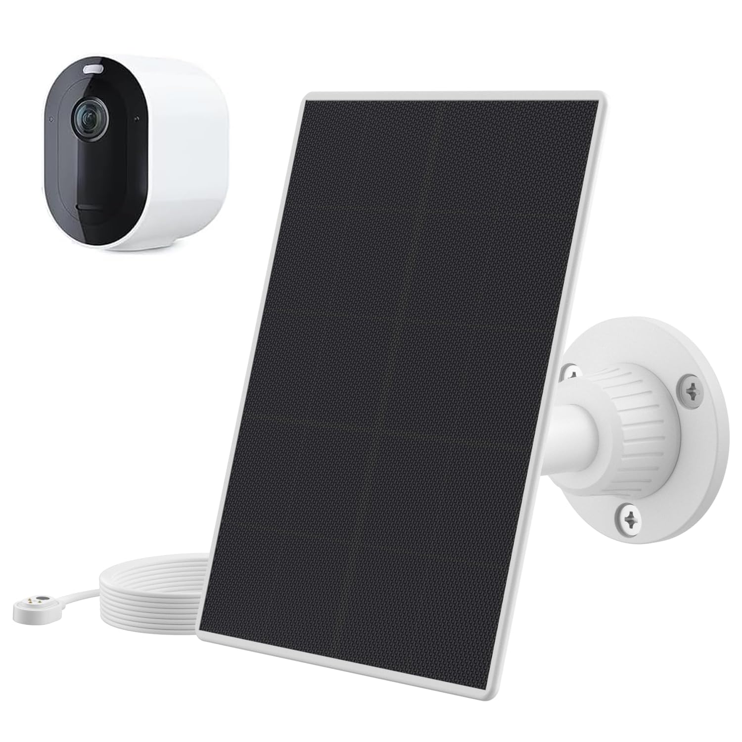 for Arlo Solar Panel Charger for Pro 4, Go 2,Pro 5S 2K, Pro 3 Spotlight, Ultra 2, Arlo Cameras Solar Panels,Weatherproof Wall Mount with 13FT Power Charging Cable Replacement VMA5600