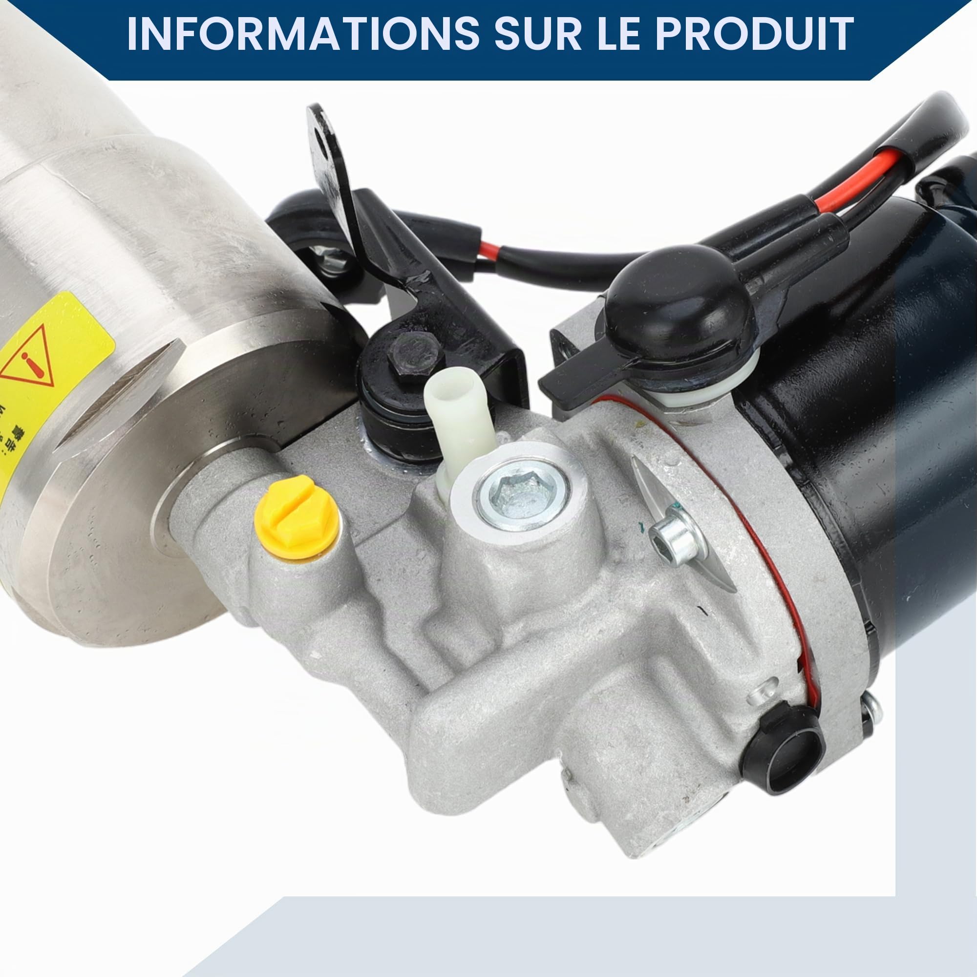 No.MN102843 Pompe de Frein ABS Hydraulique de Renfort pour Mitsubishi Pajero 3 pour Mitsubishi Pajero 4/1 Pièce Noir Argenté