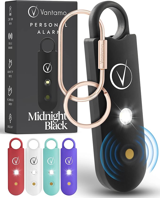 Vantamo Personal Alarm for Women Extra Loud Double Speakers, First