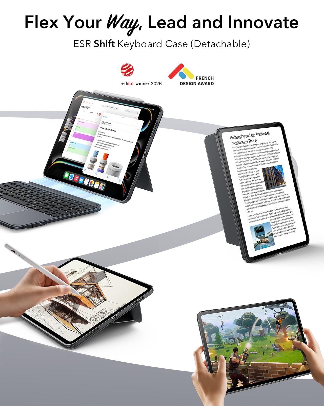 Amazon.co.jp: ESR Shift iPad 第11世代(A16, 2025)/第10世代用