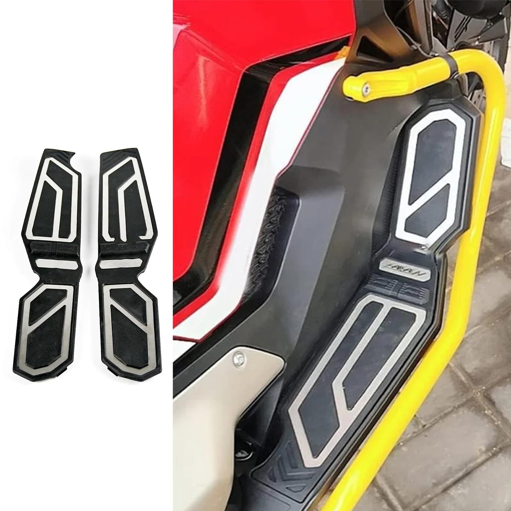 PSLER Poggiapiedi per Conducente Moto per X-ADV 750 2017 2018 2019 2020 2021 2022 2023 2024 2025 Tappetini per Pedali Accessori Decorativi per Moto