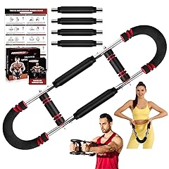 Twister Arm Trainer, Adjustable Twister Arm Chest Exerciser with 4 Spring & Training Poster for Men & Women, Detachable Power Twister Home Fitness Equipment for Enhancing Upper Body Muscle