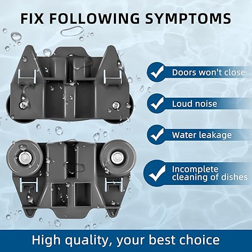 Miniatura 4 de AMI PARTS W10195417V WPW10195417V 4 paquetes de ruedas para lavavajillas estante inferior apto para kitchen-aid whirl-pool ken-more lavavajillas