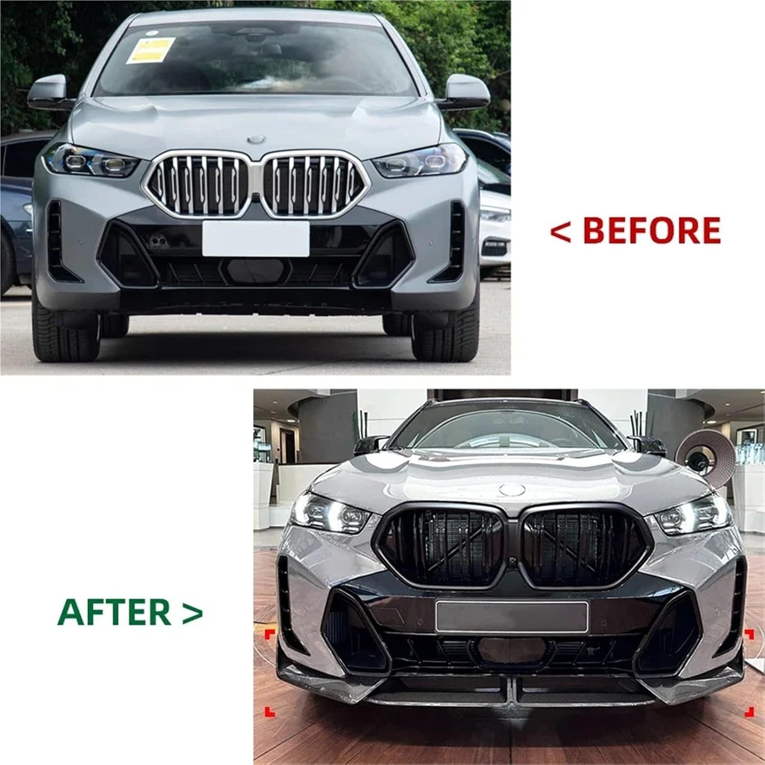 Car Front Bumper Lip Spoiler Splitter Diffuser image 3