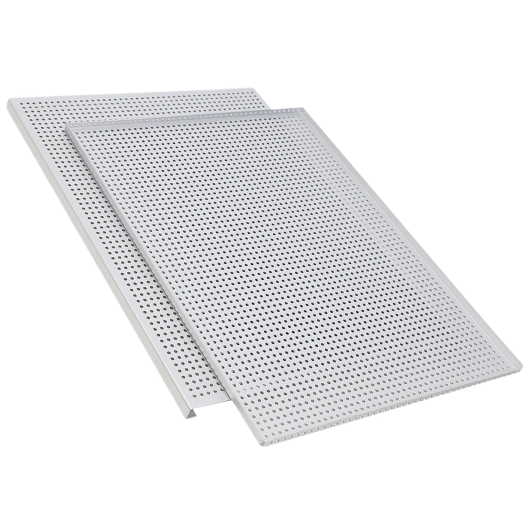 Hojas de hojaldre para Hornear 2 unids/Set Bandeja para Hornear Perforada de aleación de Aluminio de Grado alimenticio Bandeja milhojas Antiadherente Multiusos para Postre de Carne, Espesor 2
