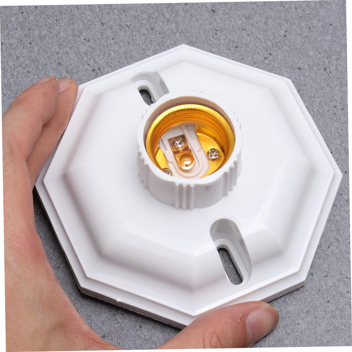 Gadpiparty 12 Pz portalampada adattatore per lampadina decorazioni per feste di Natale attacco base lampadina e27 attacco luce e27 base leggera lampade PRESA staffa bianca