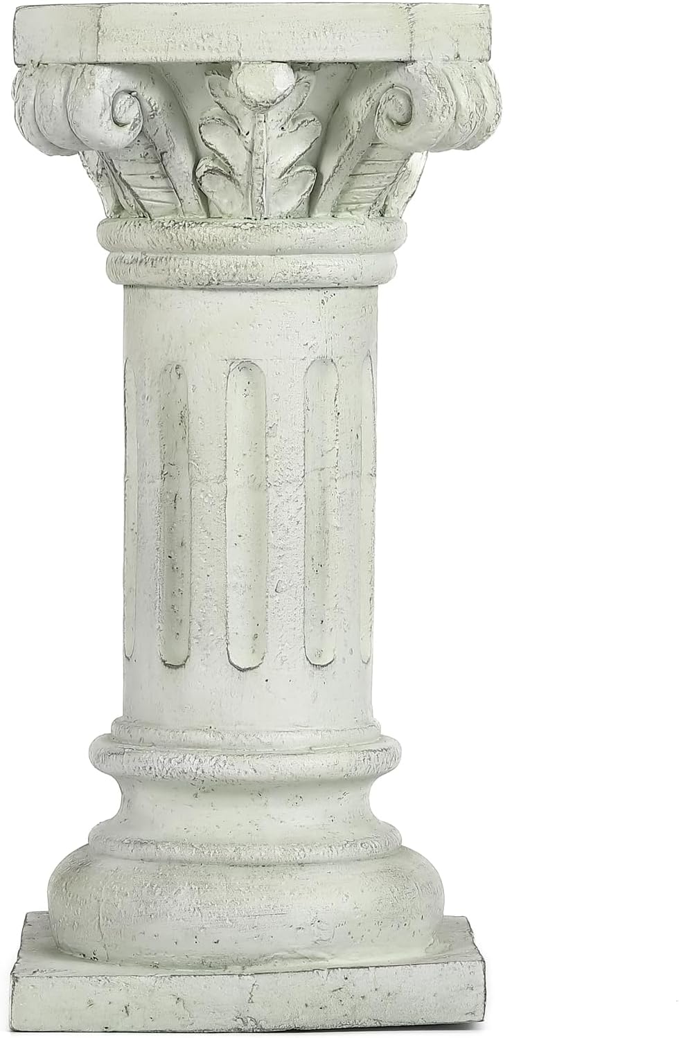 26" Tall Roman Column Pedestal Stand - Heavy Duty Magnesium Oxide Garden Pedestal for Statues, Weatherproof Outdoor Pillar for Sculptures – Sturdiness Plinth Base Statue Riser