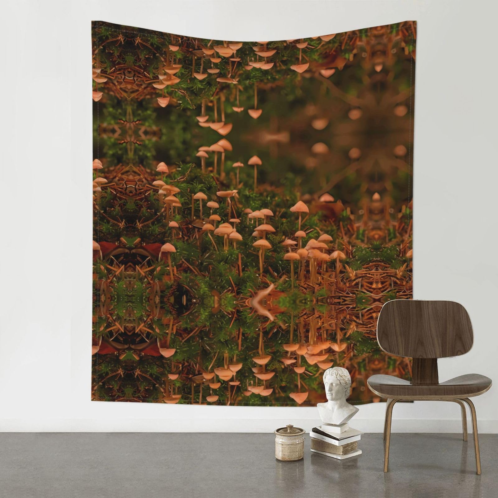 YYHHAOFA wild mushroom Prints 60x51in Wall Tapestry Boho Chic Dorm Decor & Beach Throw Blanket