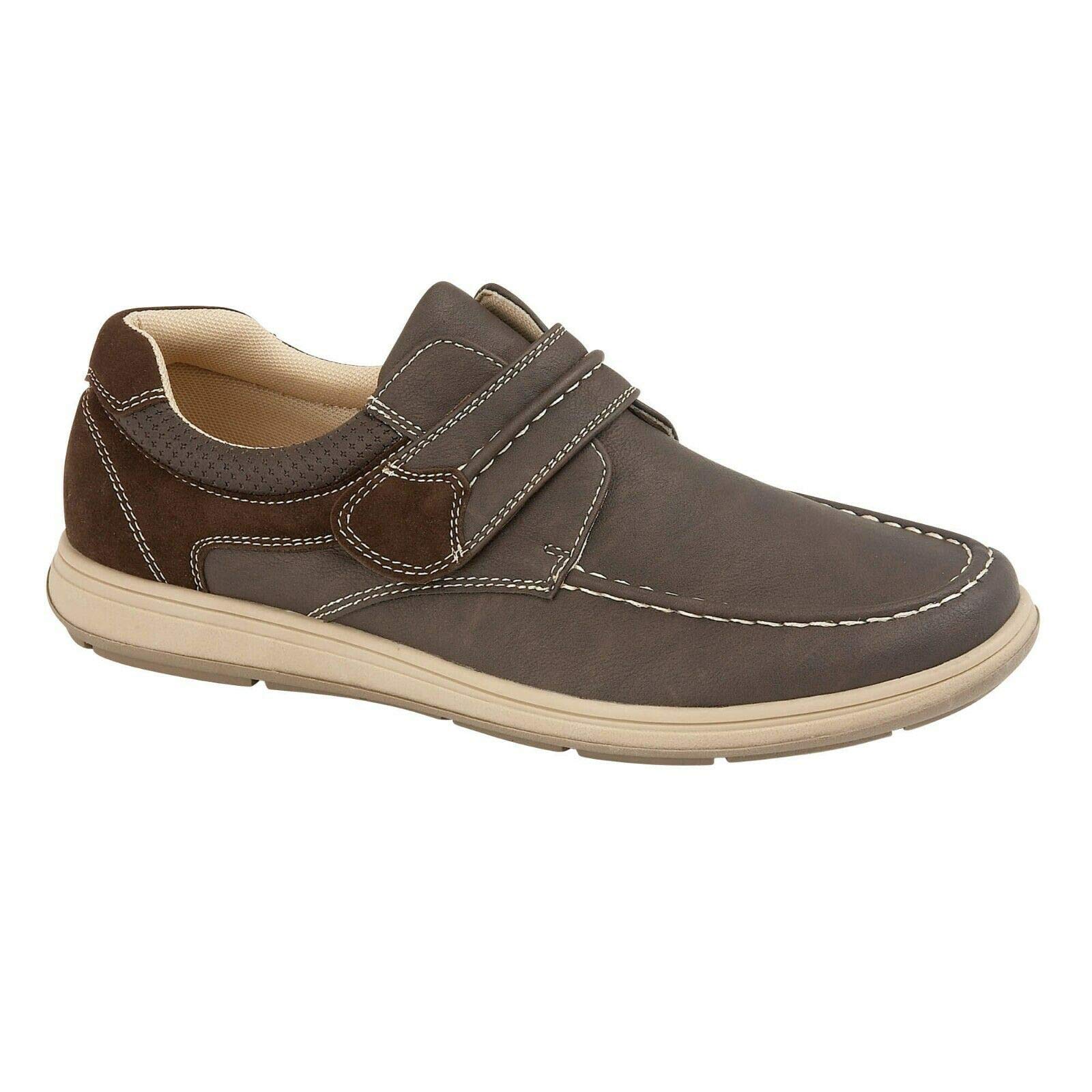 Stylozuk Mens Gents Touch Strap LACE UP Smart Shoes Charles Southwell Size 7 8 9 10 11 12 (UK