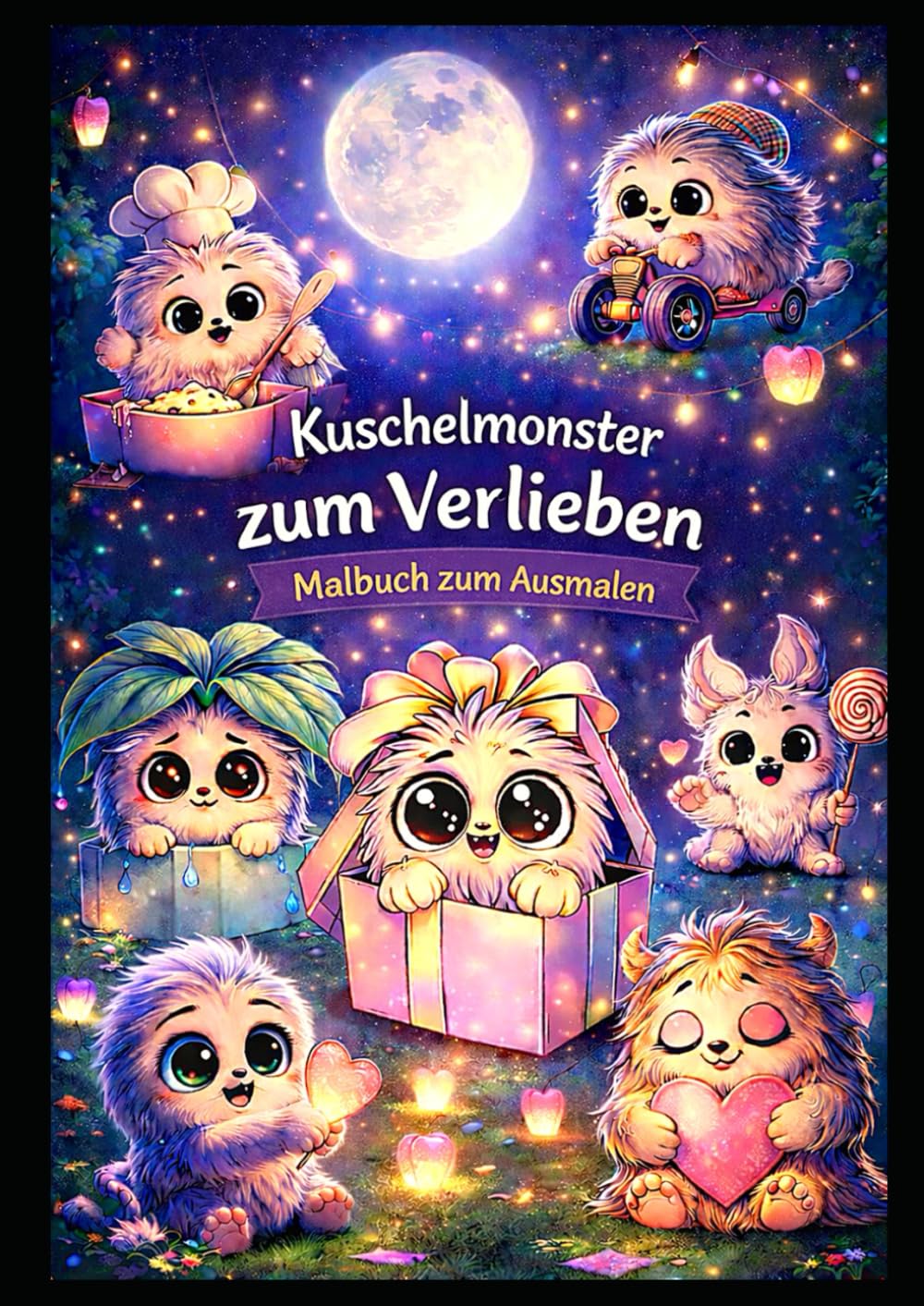 Kuschelmonster zum Verlieben: 50 niedliche Kuschelmonster zum Ausmalen – Süße, entspannende Illustrationen zum Abschalten und Einrahmen
