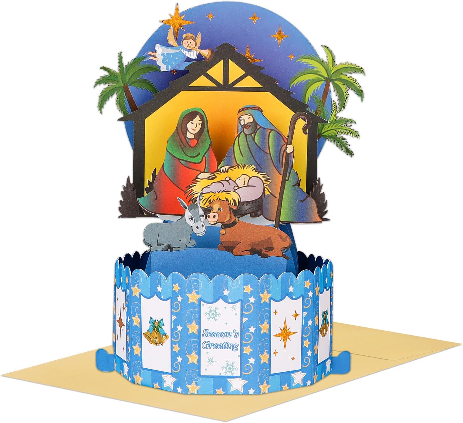 FaCraft Nativity PopUp Christmas Cards Religious 3D Pop