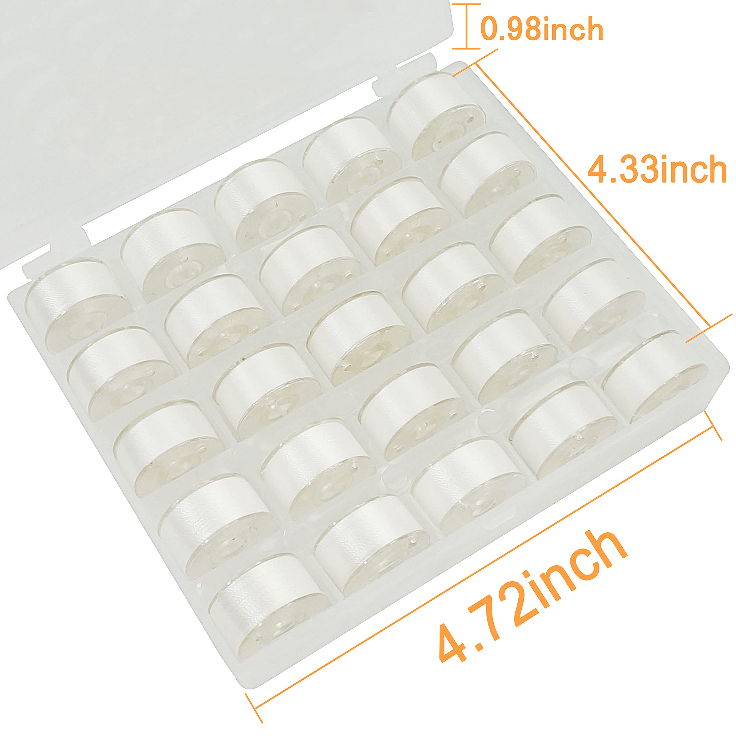 Amazon.co.jp: New brothread 25個入り ホワイト 60S/2(#90) ミシン用