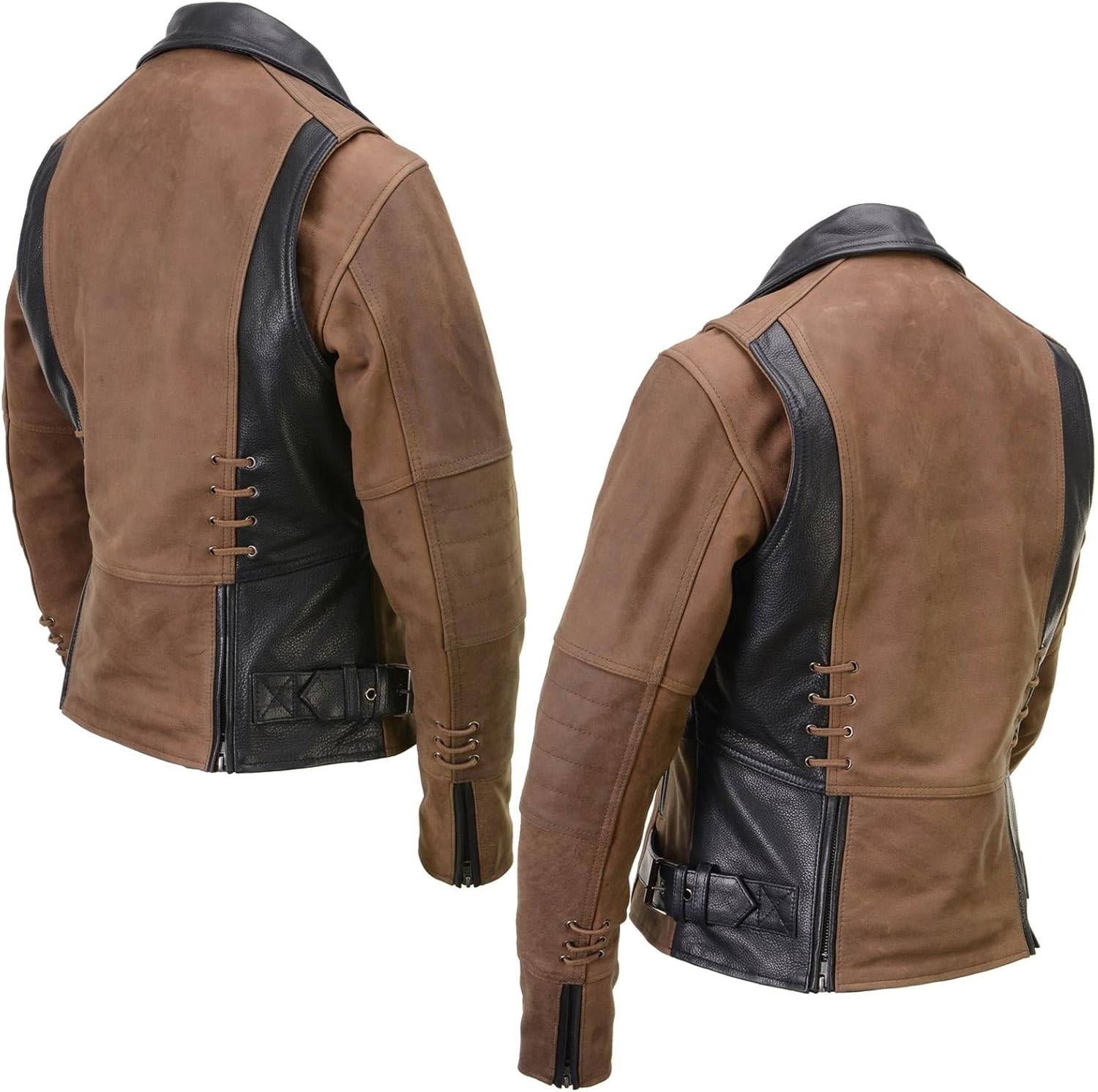 Milwaukee Leather Women's Classic Premium Leather Motorcycle MC Style Riding Jacket - Image 6