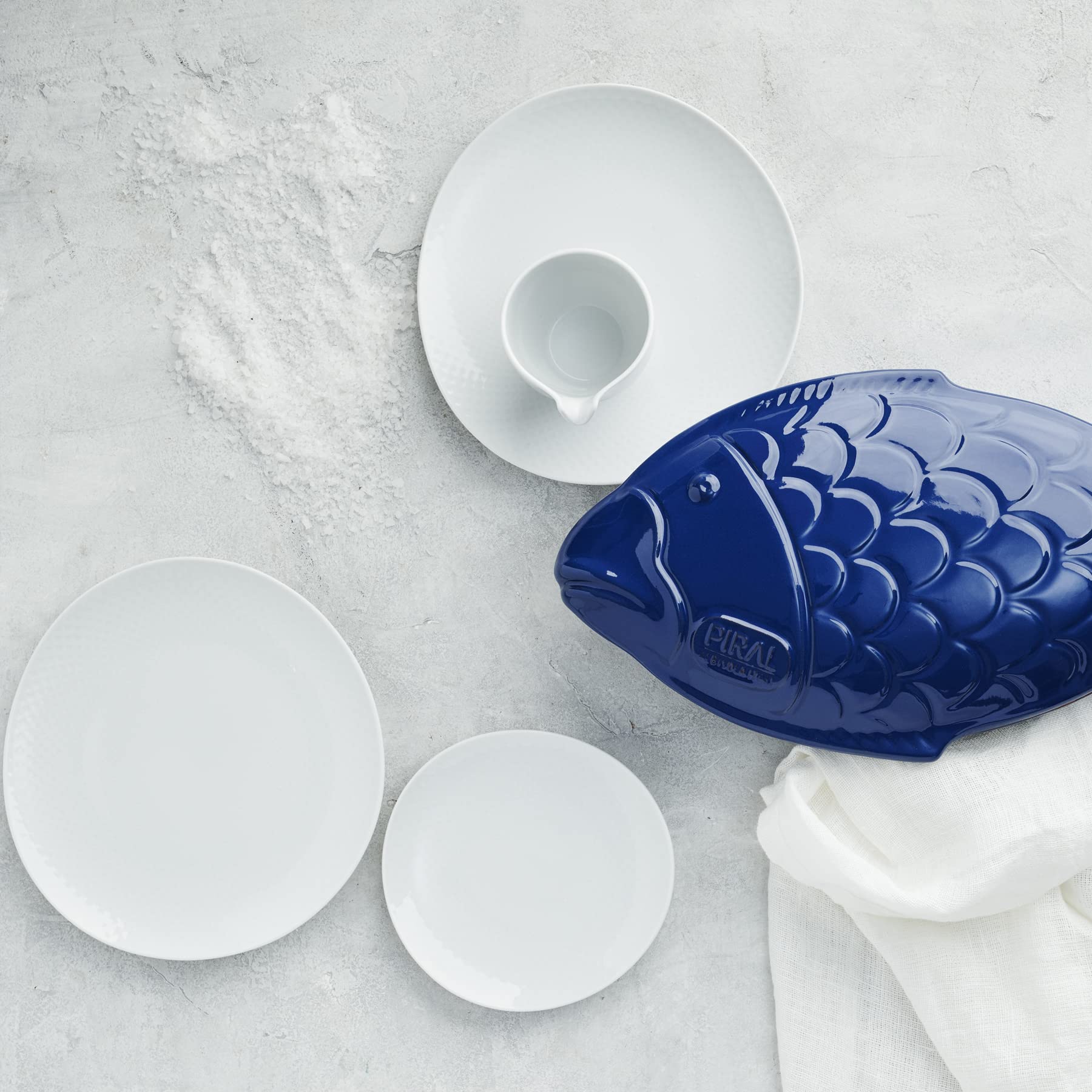 Rosenthal Junto White Set 16-tlg., Porzellan, Weiß, Flache Teller, Speiseteller Ø 22 cm, Tiefe Teller Ø 21,5 cm und Müslischalen Ø 14 cm, 0,62 l, Spülmaschinen- und Mikrowellenfest, Set für 4 Personen