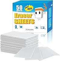 Vista 1 de 50PCS Magic Cleaning Sponge Eraser Sheets, Reusable Thin Nano Cleaner Pads Eraser Wipes for Kitchen Shoe Furniture Bathroom Shower Sink