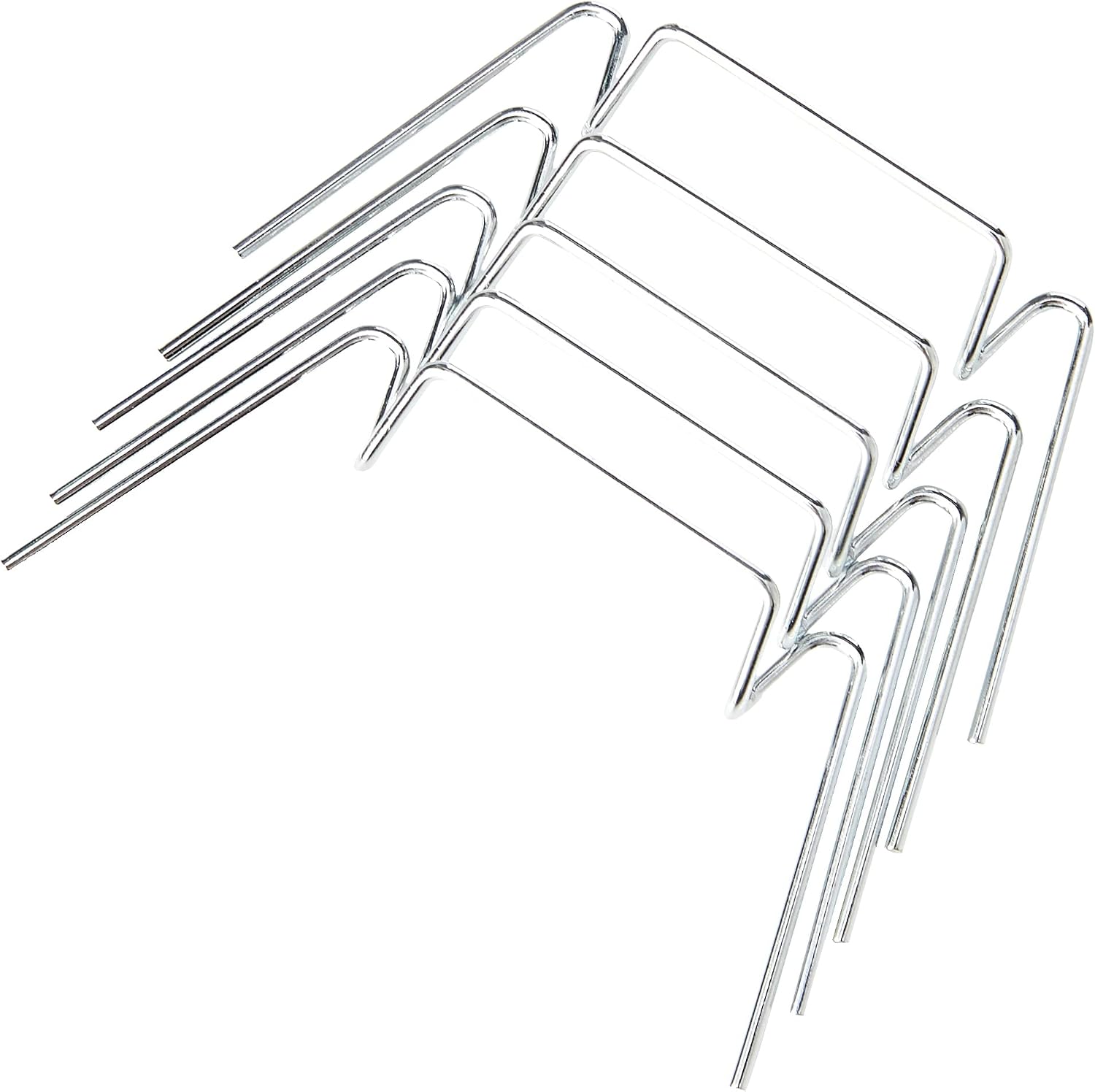 Merriway BH05303 (100 Pcs) Greenhouse Glazing Clip Wire W Type - Pack of 100 Pieces, White