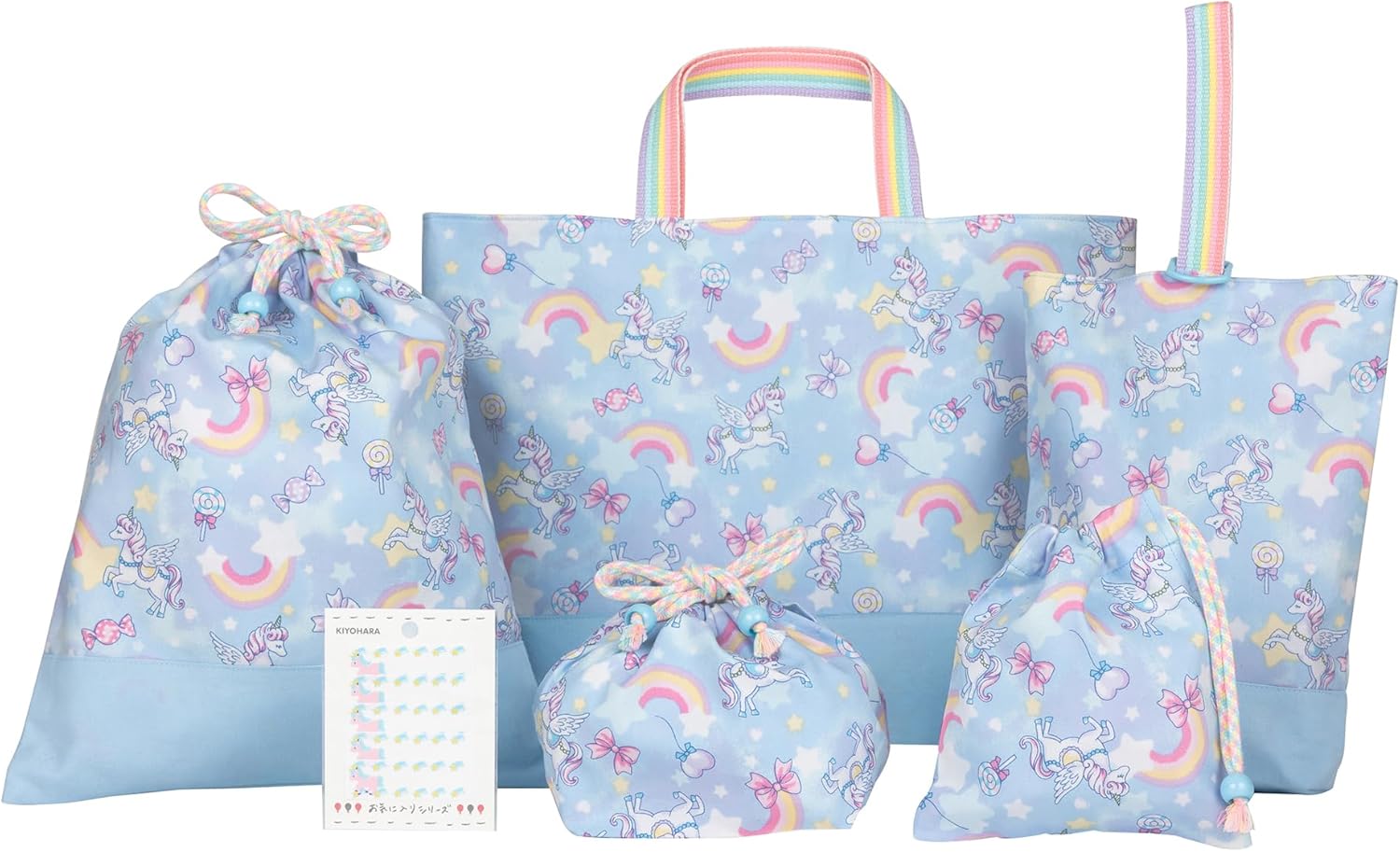 Amazon | KIYOHARA レッスンバッグ 女の子 キルティング 横40cm×縦30cm