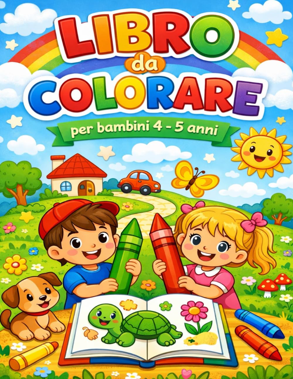 libro da colorare: per bambini 4 - 5 anni