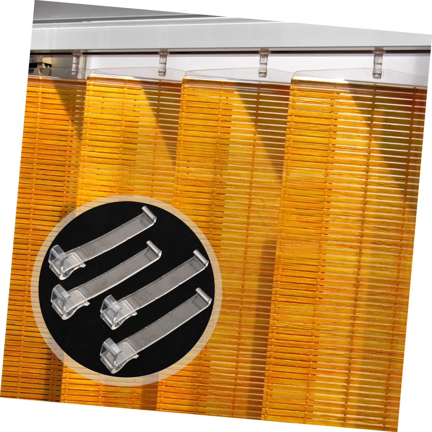 48pcs Vertical Valance Clips for Blinds Lightweight Retainer Holders Easy to Install Window Treatment Accessories Compatible Horizontal Blinds