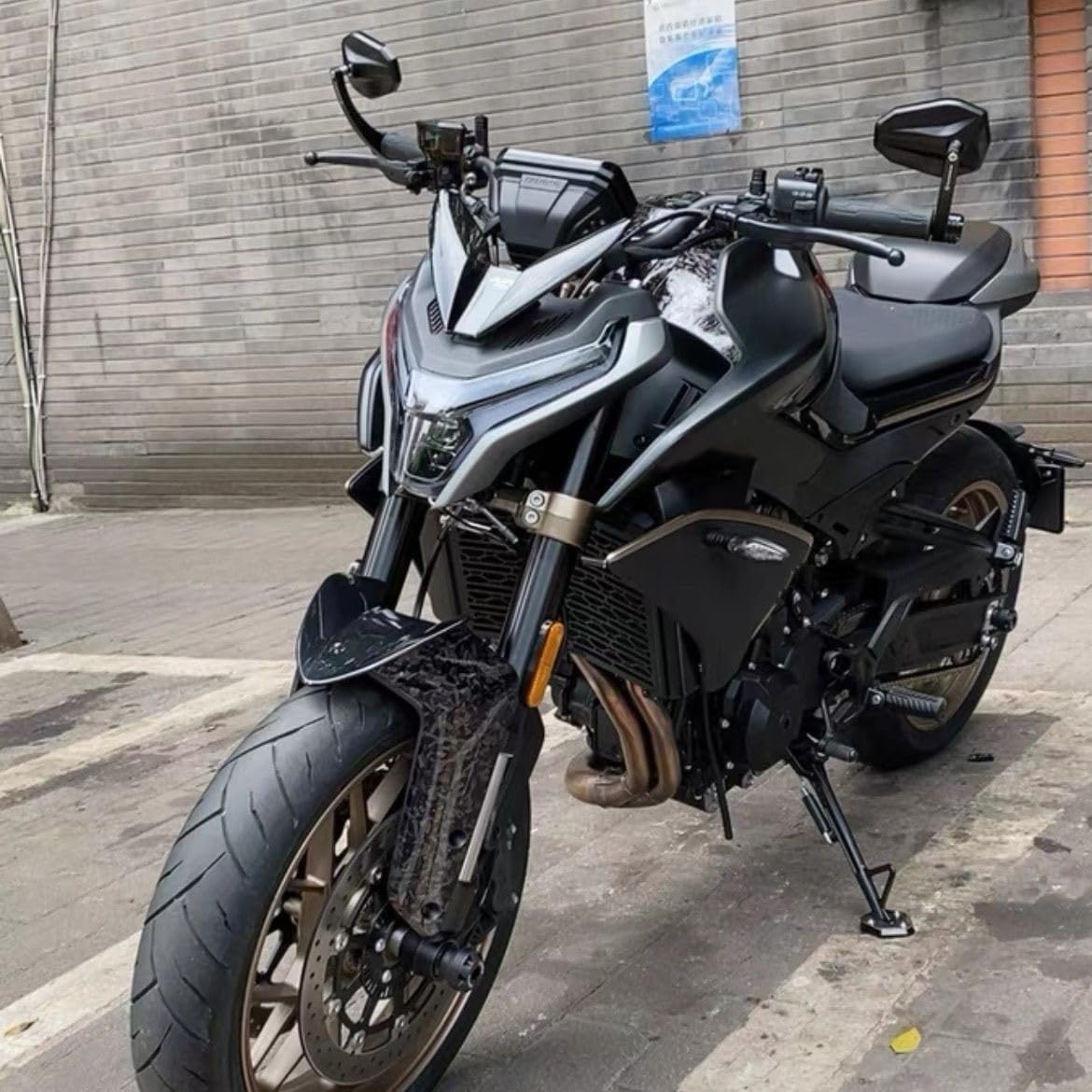 Moto Lusterko końcówkowe kierownicy Motocyklowa k Pasuje Do Huanglong 600 Do Lusterek Wstecznych Motocykla NK800, Zestaw Regulowanych Lusterek Na Kierownicę