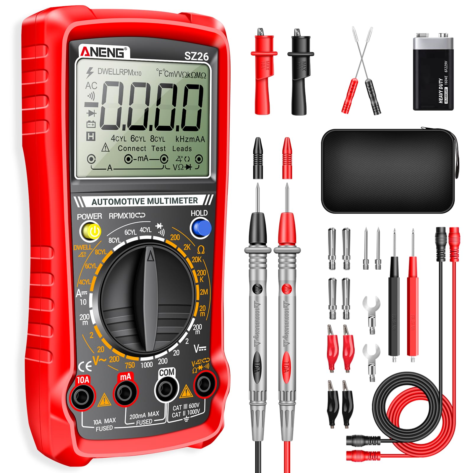 ANENG SZ26 Multimeter - Engine Analyzer & Tachometer -8 ANENG SZ26 Multimeter - Engine Analyzer & Tachometer -8