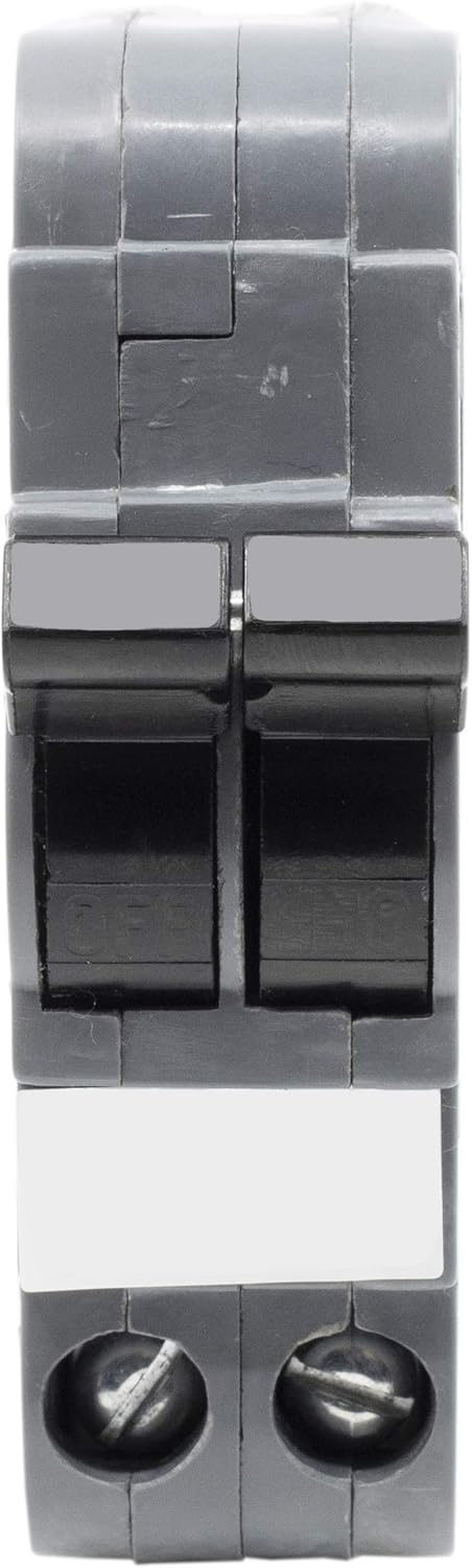 Connecticut Electric UBIF0215N Newly Manufactured Federal Pacific Electric Stab-Lok NC215 Replacement Circuit Breaker Two Pole 15 Amp Thin Series, Gray