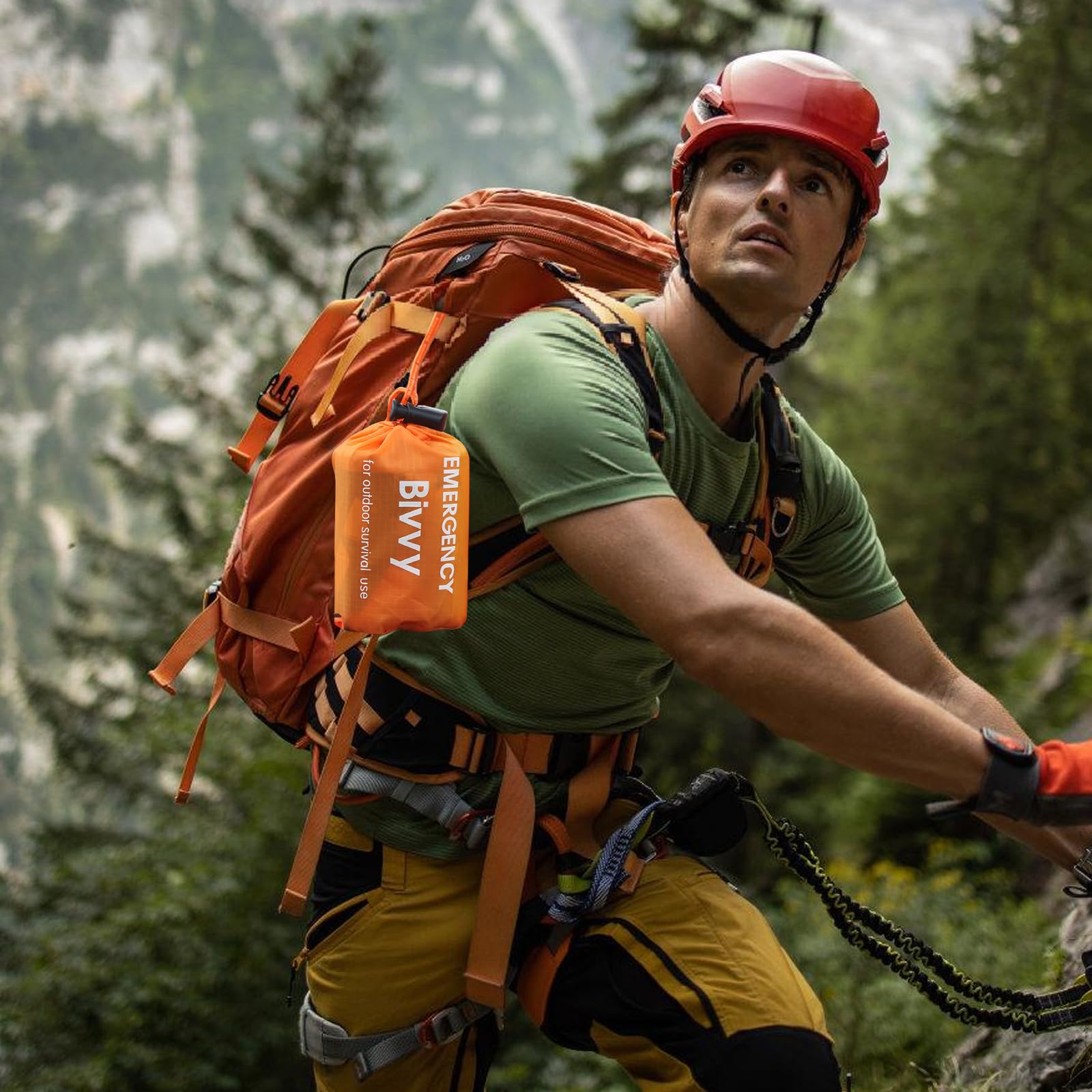 Saco de dormir de emergencia de 3 unidades: saco de dormir de supervivencia de emergencia con silbato, manta de emergencia impermeable, tienda de rescate para exteriores, impermeable,