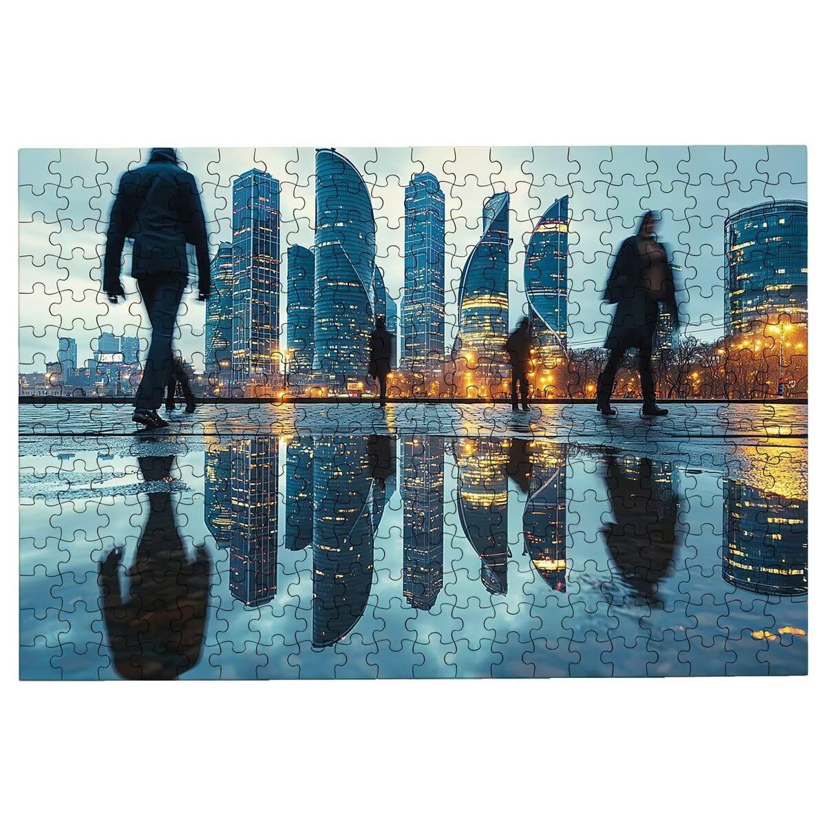 1500 sztuk puzzli dla dorosłych, abstrakcyjne puzzle dla dorosłych, 1500 elementów, miejska łamigłówka dla całej rodziny, klasyczne drewniane układanki, odpowiednie do wystroju wnętrz, prezenty -3257