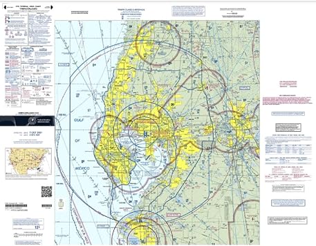 Expired FAA Tampa/Orlando Terminal Area Chart TTAM - Wrapping Paper, Decoration, Training Use