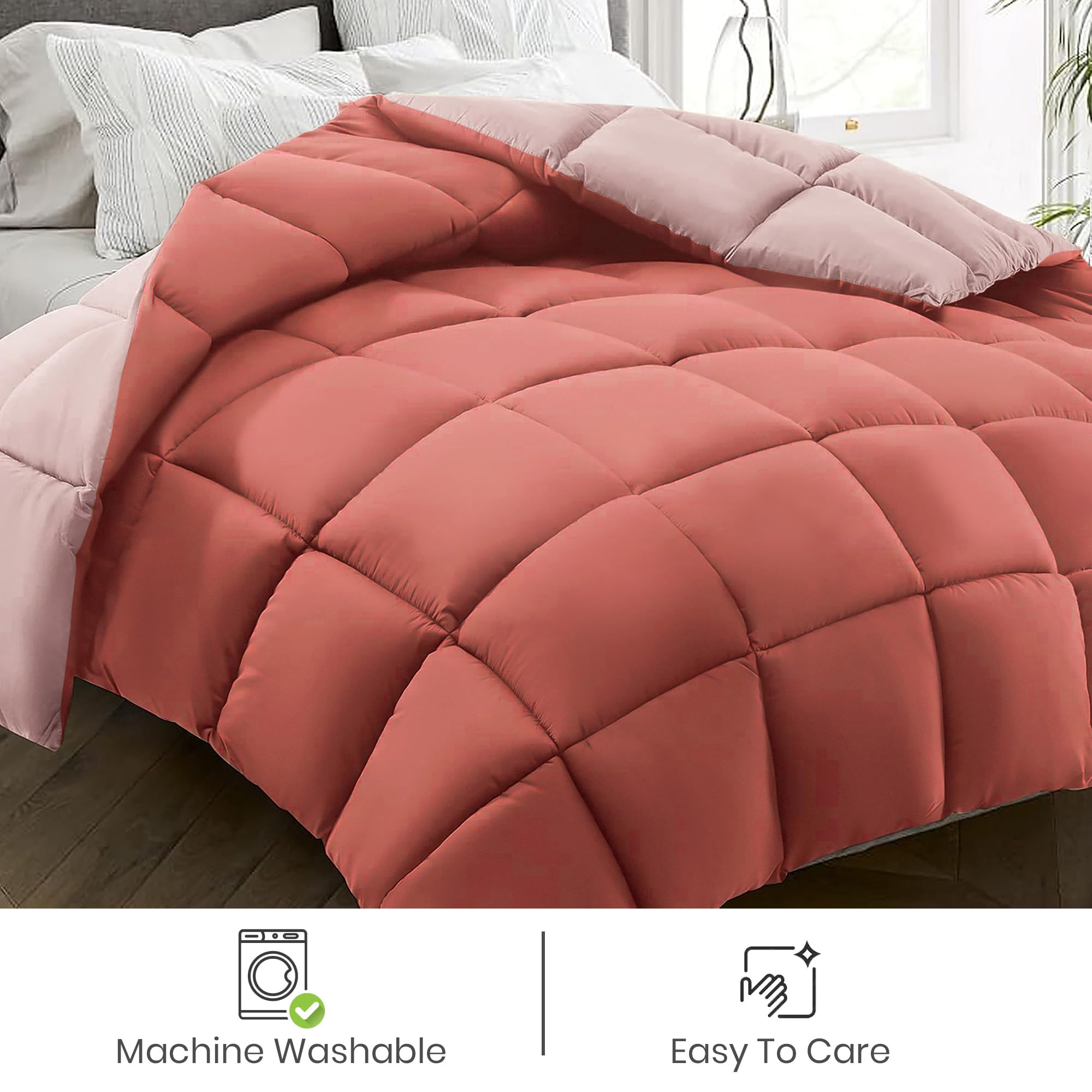 FRESH FROM LOOM King Size Reversible Comforter - All Seasons -6