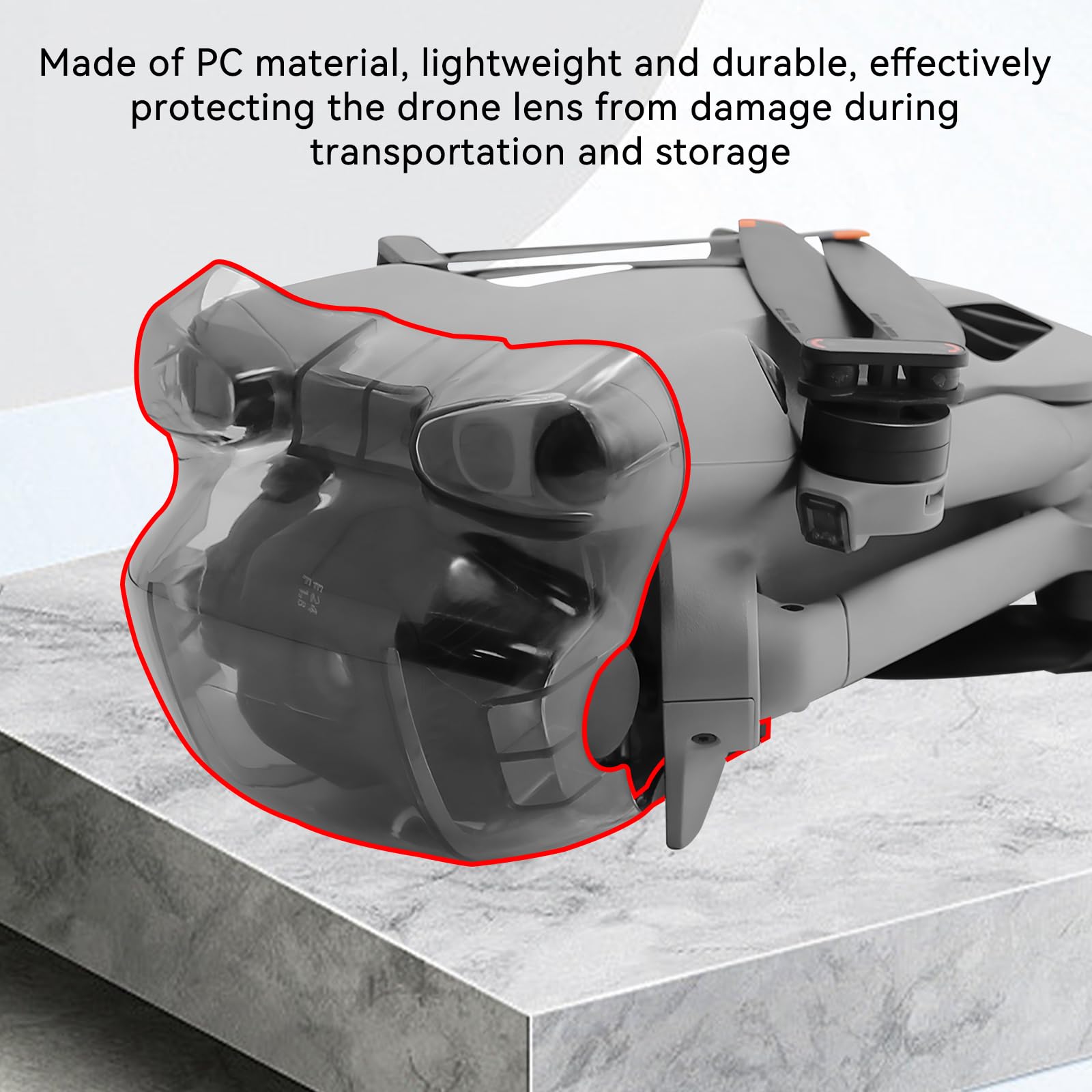 Osłona śmigieł Mini 5 Pro – z ochroną śmigieł, nogami podwozia lądowania, osłoną ochronną gimbala, osłoną ochronną obiektywu kamery, zatyczką obiektywu, przedłużonymi nóżkami do drona DJI
