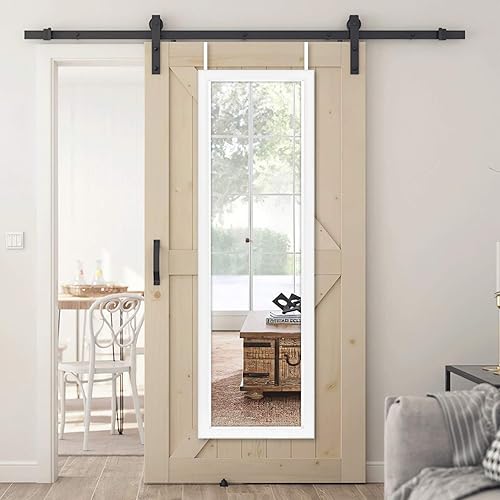 Miniatura 6 de NeuType Espejo de puerta de longitud completa de 55 x 16 pulgadas, espejo sobre la puerta, espejo de longitud completa, espejo colgante de pared con