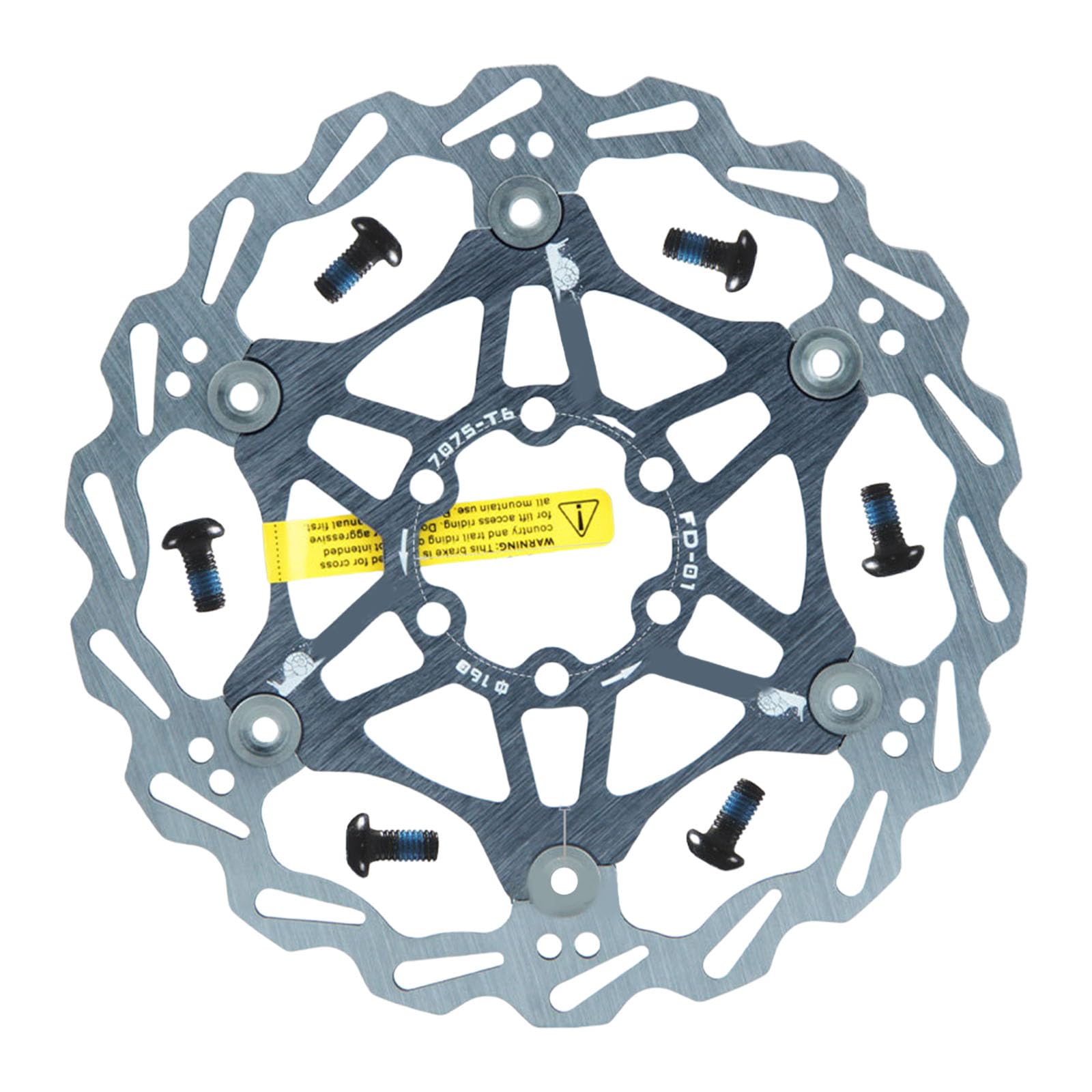 CAZSTYK Weight Heat Dissipation Bike Brake Disc Road Hydraulic Brakes Rotor for Enhancing Braking Efficiency Durability Floating Disc Brake Rotor
